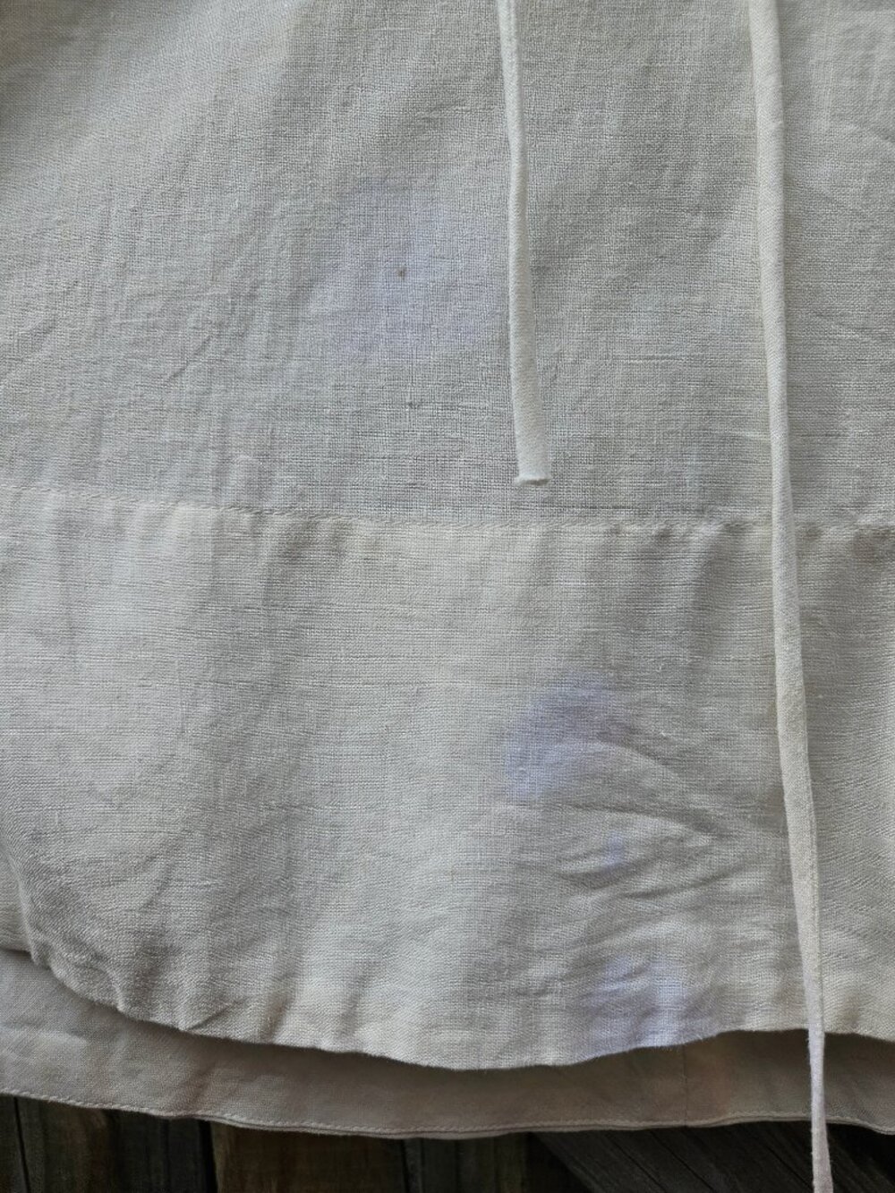 FARM Rio Garden Off White 3D Flower Linen Midi Dress SZ L NWT *Flaw* - Picture 15 of 16